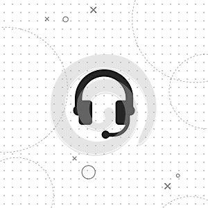 Speaker, headphones, vector best flat icon