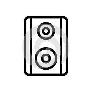Speaker vector thin line  icon