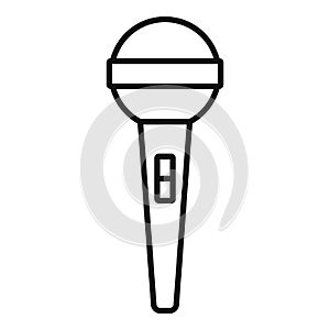 Speaker microphone icon, outline style