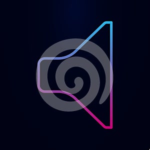 Speaker nolan icon. Simple thin line, outline vector of web icons for ui and ux, website or mobile application