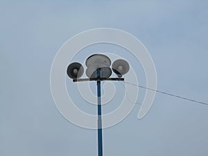 Speaker on a pole