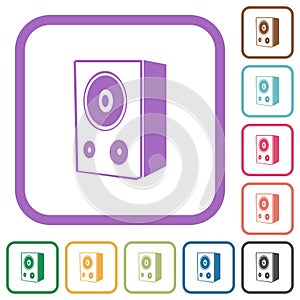 Speaker simple icons