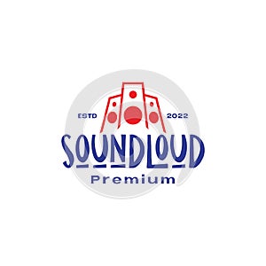Speaker sound group loud logo design vector graphic symbol icon illustration creative idea