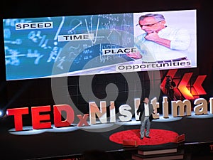 Tedx Talk Male Speaker at the Red Carpet