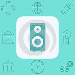 Speaker vector icon sign symbol