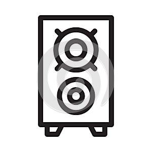 speaker vector thin    line icon