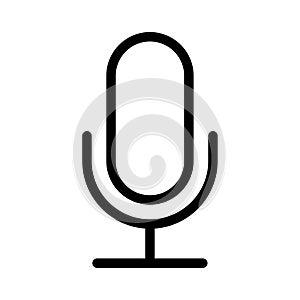 Speaker vector thin line icon