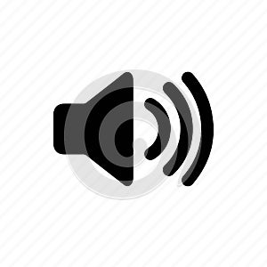 speaker volume flat vector icon. for graphic design, logo, web site, social media, mobile app, Eps 10