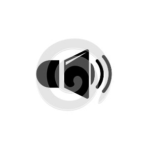 Speaker Volume, Music Sound Loudness Flat Vector Icon