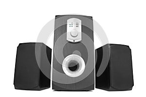 Speakers with amplifier photo