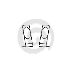 speakers thin line icon. speakers linear outline icon