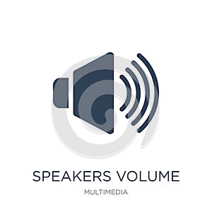 speakers volume icon in trendy design style. speakers volume icon isolated on white background. speakers volume vector icon simple