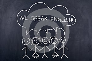 Speaking English Language Concept