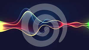 Speaking sound wave effect illustration vector background