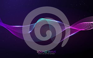 Speaking sound wave illustration vector