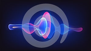 Speaking sound wave illustration vector