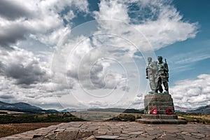 Commando Memorial at Spean Bridge in Scotland