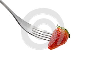 Speared strawberry