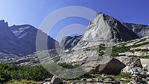 The Spearhead 12,575` in the Glacier Gorge of RMNP photo