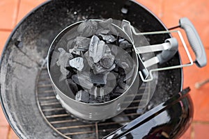 Special charbon or coal for barbecue cooking