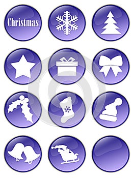 Special Christmas holiday buttons