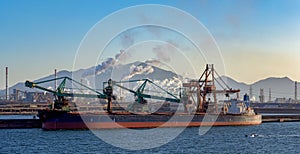 Special continuous ship coal unloader