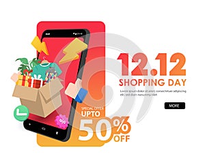 Special day 12.12 Shopping day sale