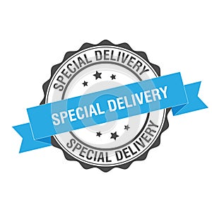 Special delivery stamp illustration