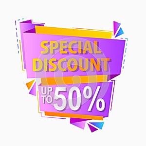 Special discount origami speech bubble for sale label promotion
