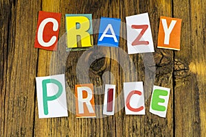 Special discount sale offer price crazy promotion marketing retail wholesale clearance sign