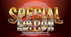 Special Edition Text Style Effect. Editable Graphic Text Template