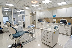 Special equipment for a dentist, dentist office photo