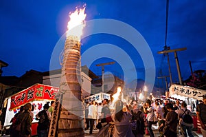 The special festival - Yoshida fire festival at Fujisan HongÃÂ« S