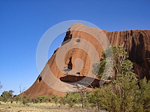 Special geology steep giant rock