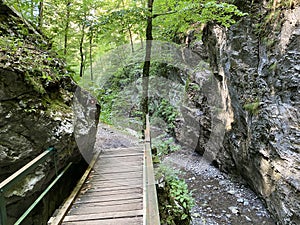 Special geomorphological reserve Devil`s Pass canyon or Devil`s Passage - Croatia Posebni geomorfoloÅ¡ki rezervat Vrazji prolaz