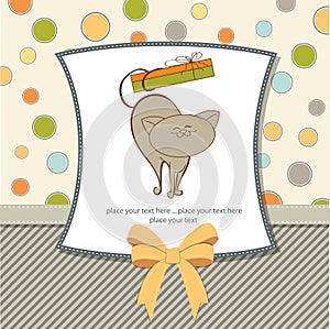 Special gift card with cat
