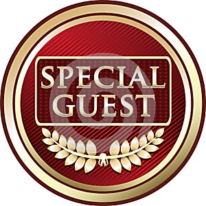 Special Guest Luxury Red Emblem Icon photo