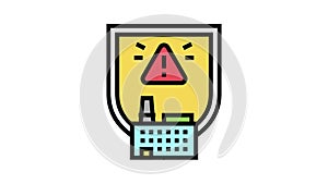 special hazardous environments color icon animation