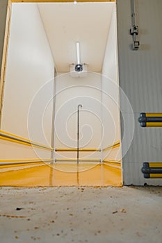 Special industrial floor based on resins used in the meat and meat products facilities