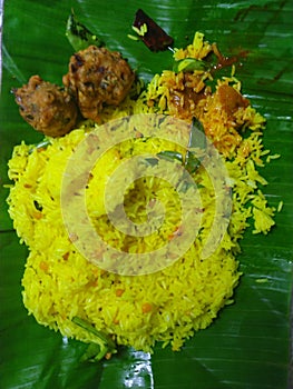 Special lemon rice dish only in South india