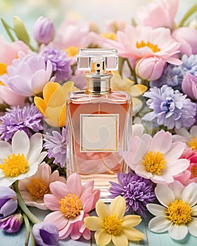 Special Moments with the Loving Flower Bouquet and Luxurious Perfume Bottle.