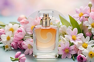 Special Moments with the Loving Flower Bouquet and Luxurious Perfume Bottle.