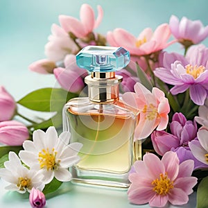 Special Moments with the Loving Flower Bouquet and Luxurious Perfume Bottle.