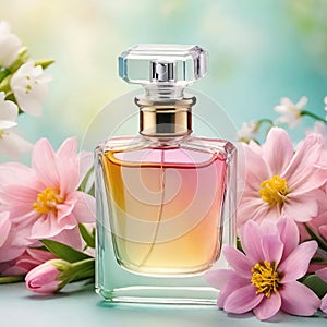 Special Moments with the Loving Flower Bouquet and Luxurious Perfume Bottle.