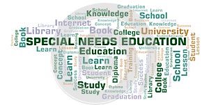 Special Needs Education word cloud.