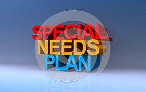 special needs plan on blue