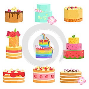 Special Occasion Decorated Cakes Assortment