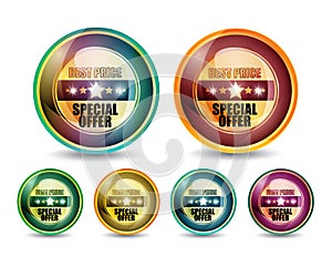 Special Offer 'Best Price' Button Set photo