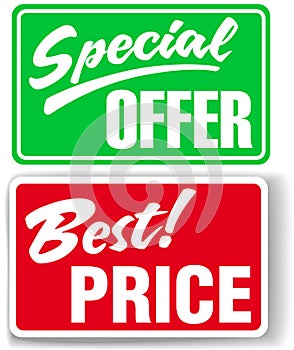 Special Offer Best Price store signs