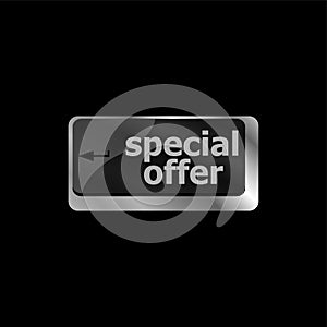 Special offer button on computer keyboard keys